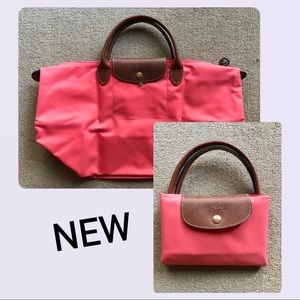 Longchamp Le Pliage Medium Tote Short Handles NEW